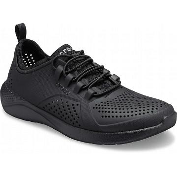 Tenis Crocs LiteRide™ Pacer Niña Negros | Mexico 1621OKIR